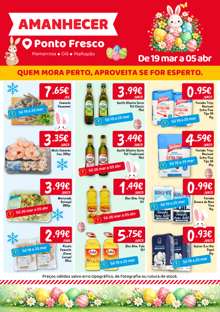 Ponto Fresco Supermercados - Mamarrosa, Oiã e Malhapão