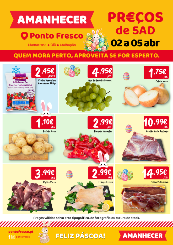 Ponto Fresco Supermercados - Mamarrosa, Oiã e Malhapão