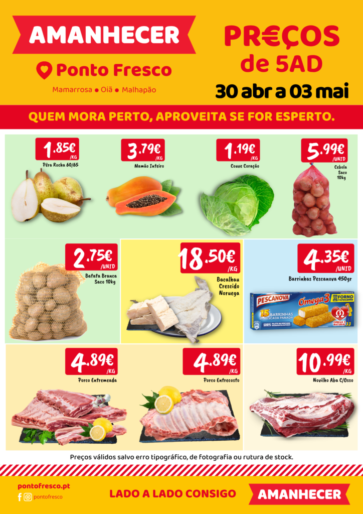 Ponto Fresco Supermercados - Mamarrosa, Oiã e Malhapão
