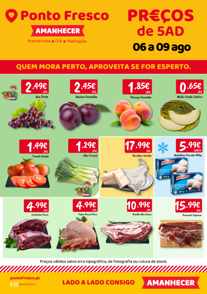 Ponto Fresco Supermercados - Mamarrosa, Oiã e Malhapão