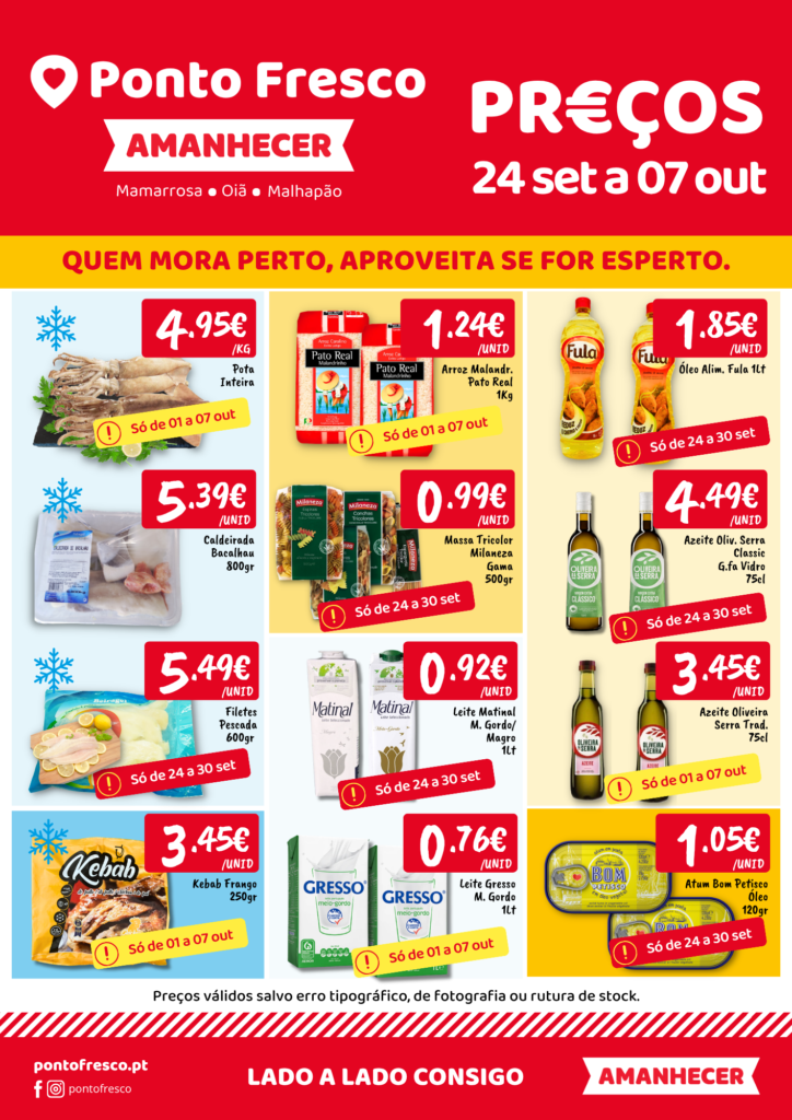 Ponto Fresco Supermercados - Mamarrosa, Oiã e Malhapão